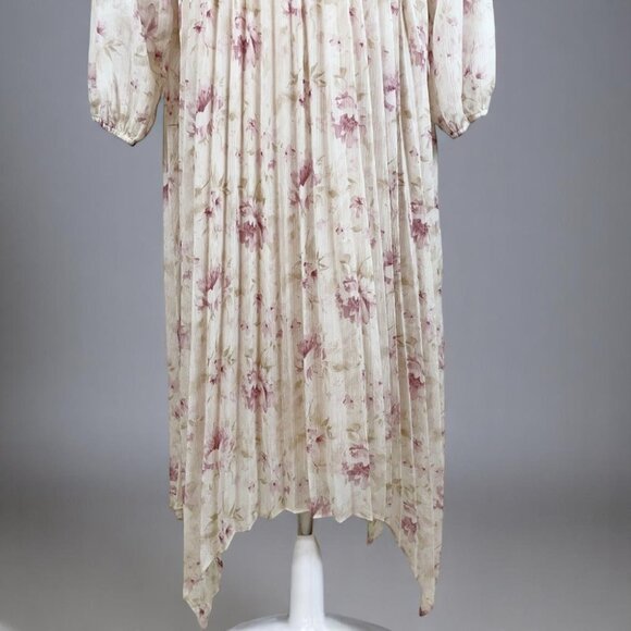 NWT En Saison Kika Blouse & Midi Skirt Set in Pink Floral - Picture 8 of 9